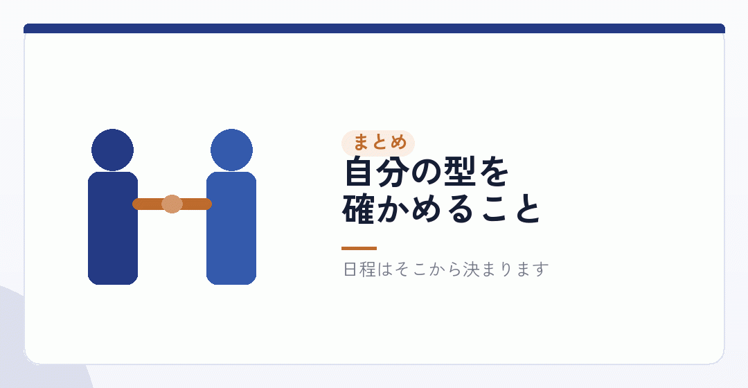まとめ|業種ごとに、窓口へ同じ5つを聞くを表したイラスト