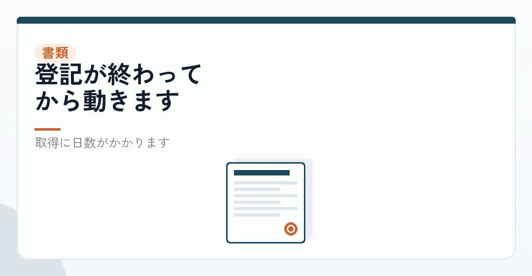そろえる書類と、その取り方を表したイラスト