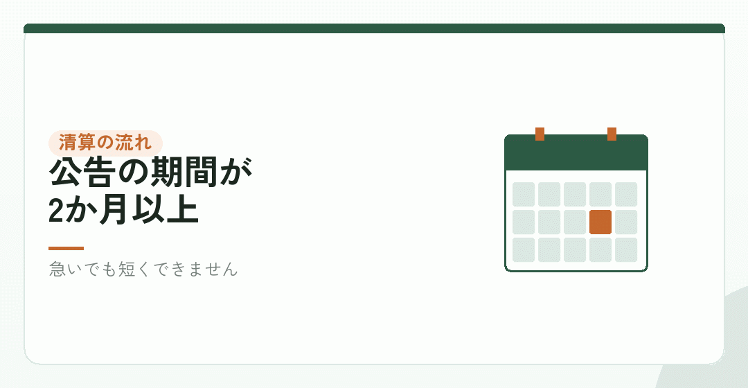 たたむまでの流れと、かかる期間を表したイラスト