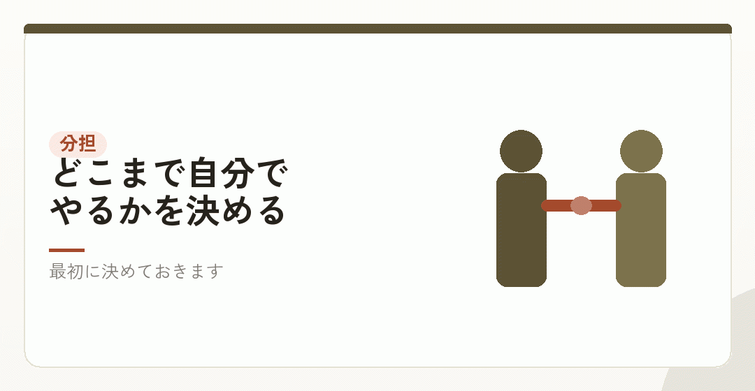 税理士に頼む範囲を決めるを表したイラスト