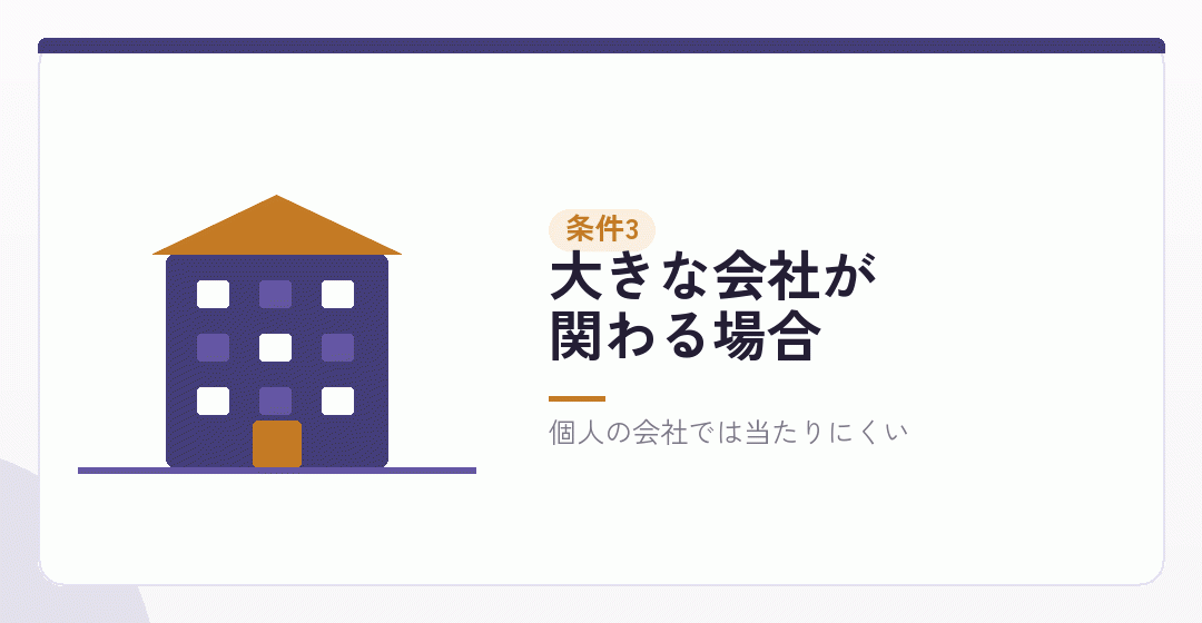 条件3|特定新規設立法人に当たる場合を表したイラスト