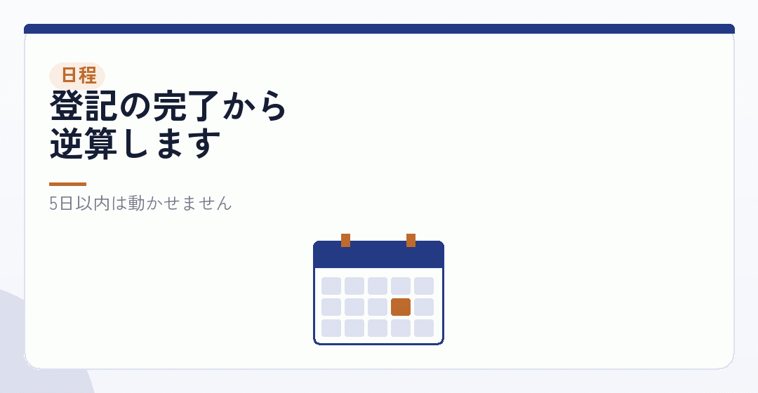 会社設立の日程に、社会保険を組み込むを表したイラスト