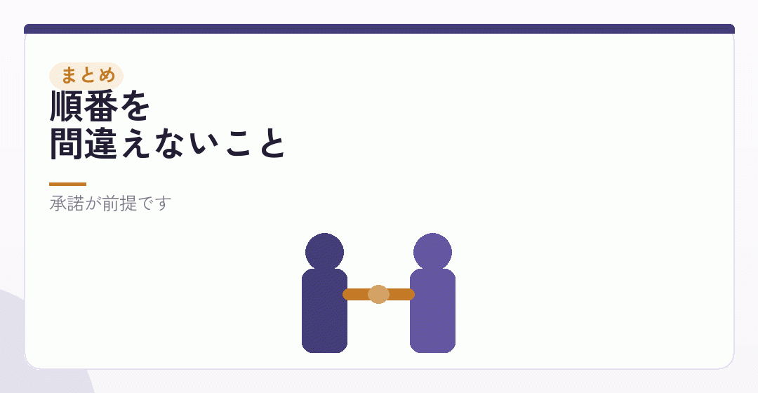 まとめ|相談してから、登記するを表したイラスト