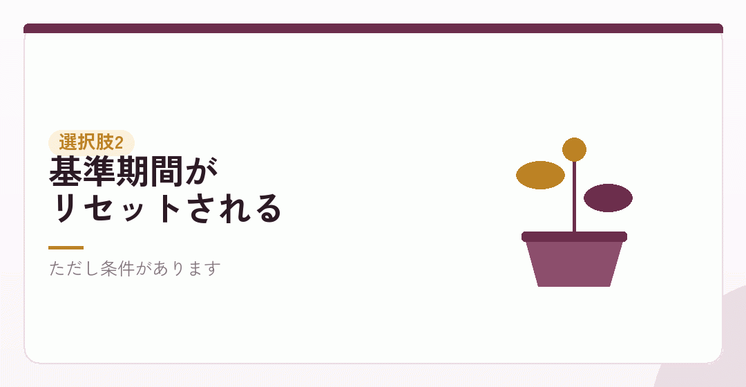 選択肢2｜会社設立をして免税期間を取り直すを表したイラスト