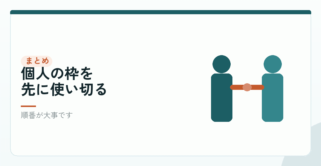 まとめ|埋めてから、次に進むを表したイラスト