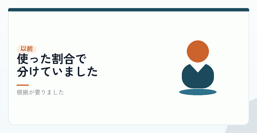 個人事業主のときの按分を確かめるを表したイラスト