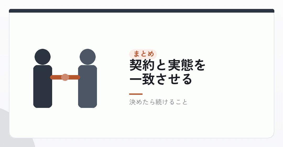 まとめ|形を決めて、書面をそろえるを表したイラスト