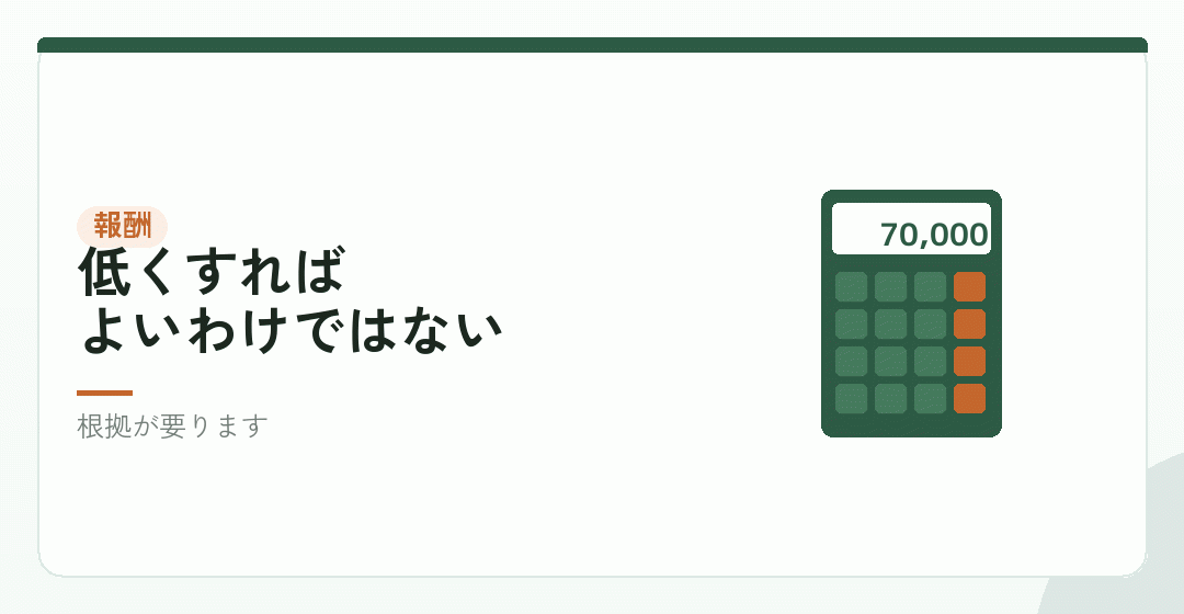 役員報酬をいくらにするかを表したイラスト