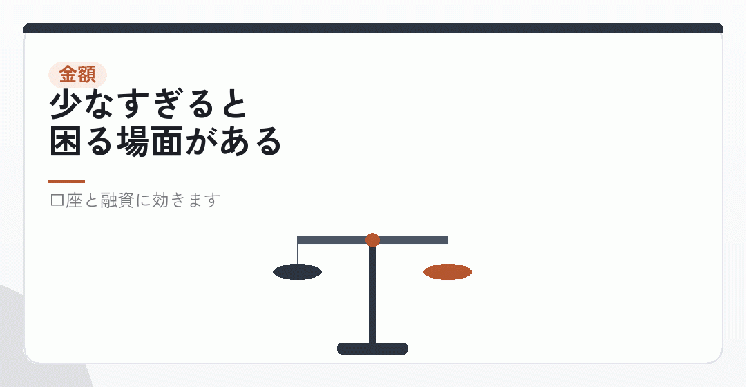 資本金をいくらにするかを表したイラスト