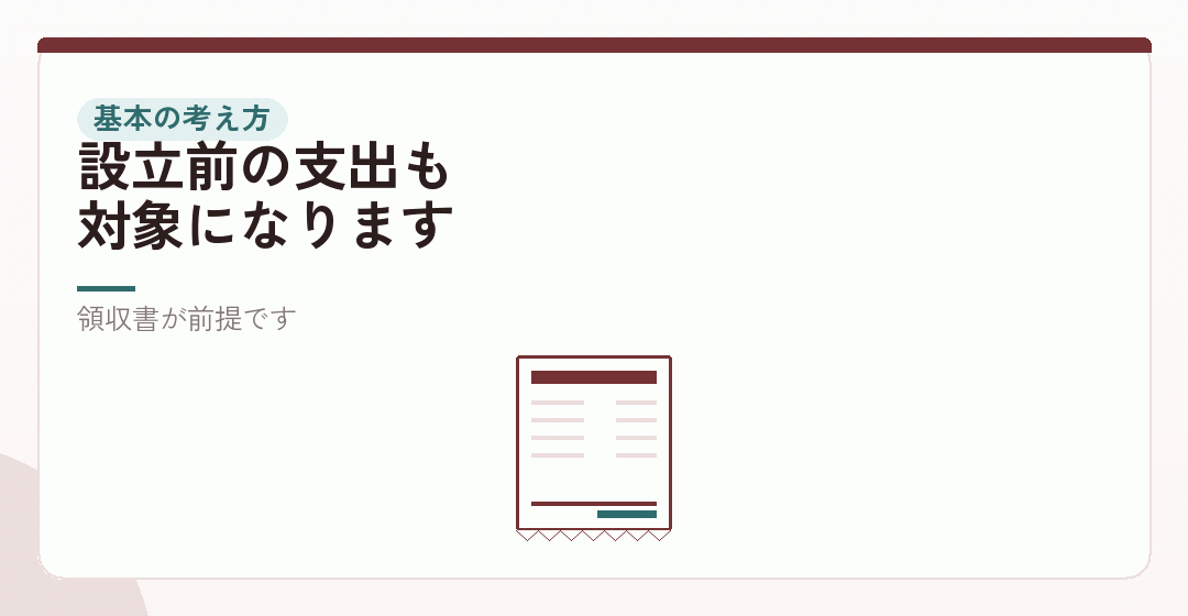 会社設立前に使ったお金も、法人で処理できるを表したイラスト