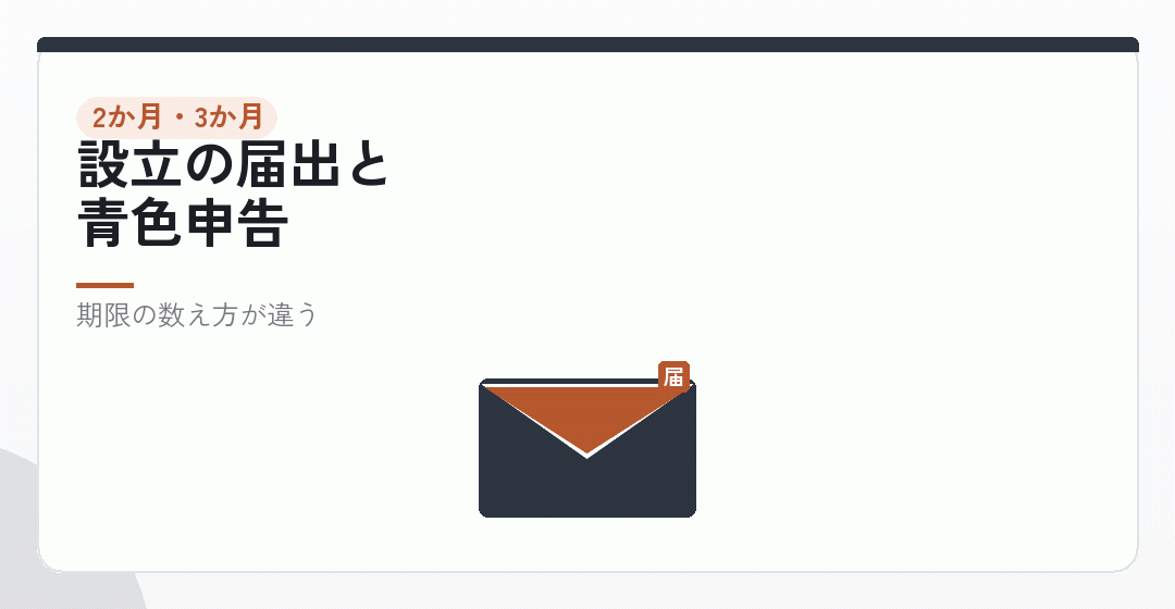 2か月以内と3か月——税務署を表したイラスト