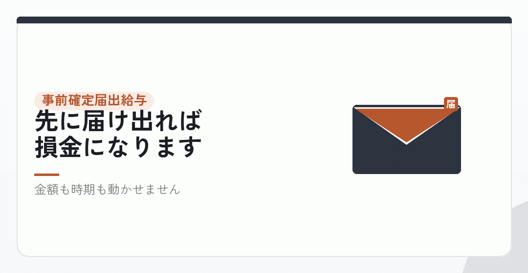 事前確定届出給与——賞与のような形を表したイラスト