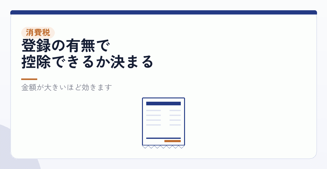 消費税の組み合わせで負担が変わるを表したイラスト