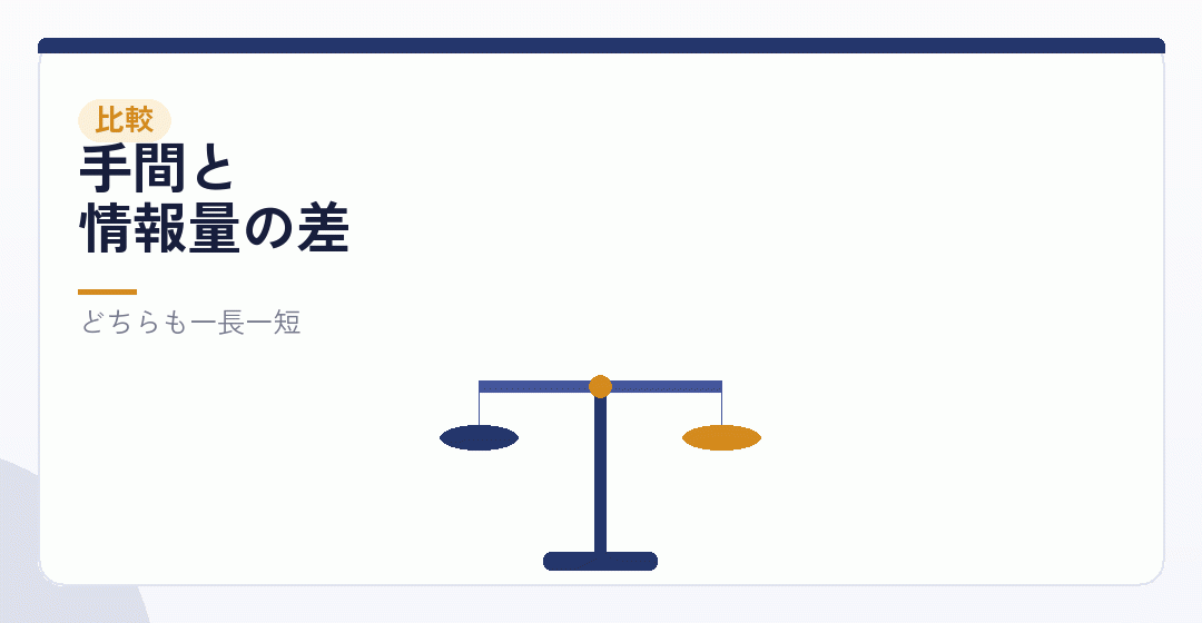 紹介サイトと、直接探すことの違いを表したイラスト